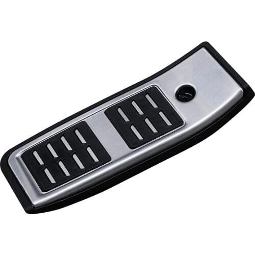 LHD Steel Footrest Dead Pedal Covers Foot Rest Pad For Audi A4 A5 B9 2017-2020