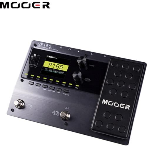 MOOER GE150 Pedal Multi-effects Pedal OTG Function Looper 151 Effects Guitar Accessories Tap Tempo Function MOOER GE100 Pedal