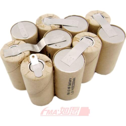 NiMH Sub C SC 12V 2200mAH 26.4Wh Battery for AEG Power tools Screwdriver P79