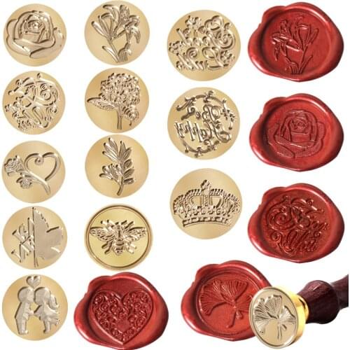 NEW Blessing Series Love Seal Retro Diy Envelope Stamps Happy Birthday Wax Stamp Wedding Invitations Christmas Gifts