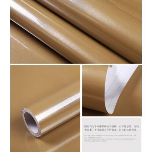 Painted Glossy Furniture Renovation Stickers Self-Adhesive Wardrobe Waterproof Wallpaper Cabinet Decoration Table Wall Stick