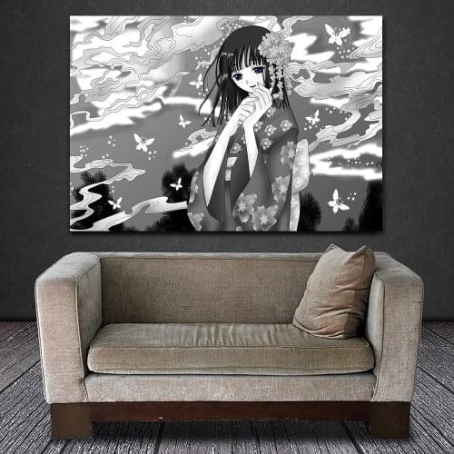 Prints Modular Pictures Wall Art Poster Japanese Anime TV XXXHoLiC Canvas Painting Nordic Style Home Decor For Bedroom Framework