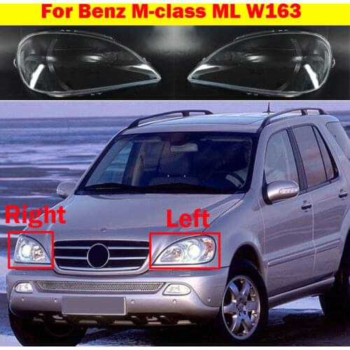 Car Front Headlight Cover 2002-2005 Headlamp Lampshade light Shell glass Lens Cover For Mercedes-Benz M-class ML W163