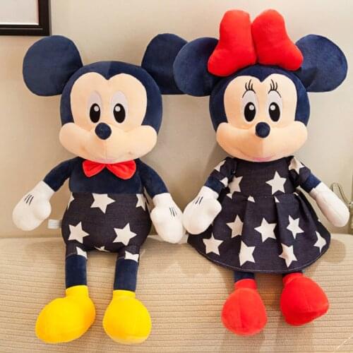 Disney Cartoon Cute 30cm Plush Doll Mickey Mouse Minnie Soft Stuffed Children Xmas Birthday Mickey Mouse Plushie Gift Toys