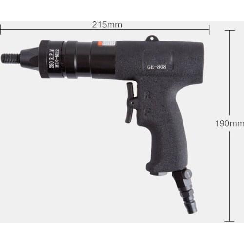 M4~M12 Pneumatic Riveter gun with self-locking thread heads Air Rivet Nut Gun set air tools