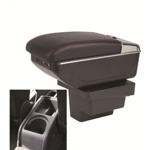 For Volkswagen Tiguan Armrests box central Store content box with cup holder interior car-styling accessory part 2009-2017
