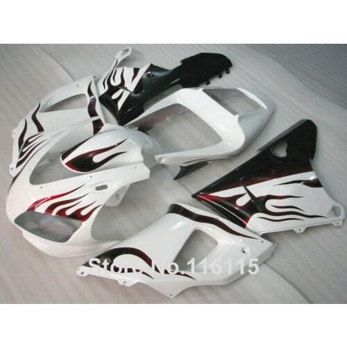 Full injection ABS fairing kit for YAMAHA R1 1998 1999 YZF-R1 YZF R1 98 99 red flames in white bodywork fairings set 245
