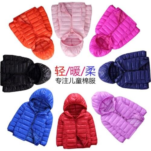 New Down Cotton Jacket Children Autumn And Winter Boys Girls Coat