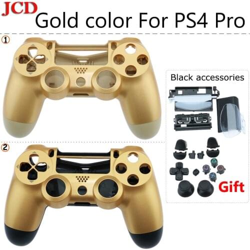 JCD New Gold color For PS4 Pro 4.0 Camouflage Shell Skin Replacement For JDS 040 Controller Shell Case Cover with full buttons