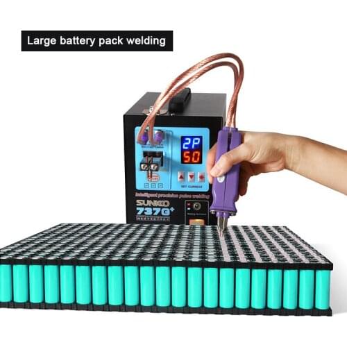 SUNKKO 4.3kw(instantaneous) LED Pulse Battery Spot Welder ,737G+, Spot Welding Machine 737G+ welding spot machine pulse welding