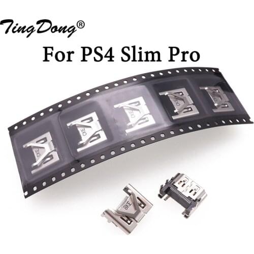 TingDong 5PCS For Sony PlayStation PS 4 Pro & Slim Display HDMI -compatible Socket Jack Connector For PS4 Slim Console HDMI Port