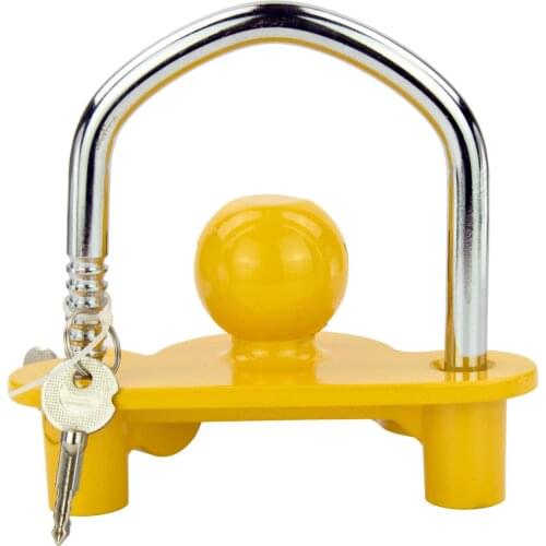 Universal Trailer Ball Hitch Coupler Lock Adjustable Trailer Coupling Lock