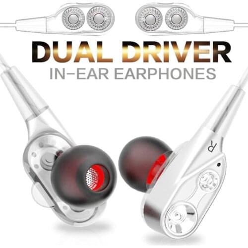 XT-21 Portable Wireless Bluetooth Bass Stereo In-Ear Sports Earphone Headset Transparent Shell High fidelity Dual Drivers Sound