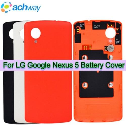 For LG Google Nexus 5 Back Battery Cover D820 D821 Rear Case Door Housing Chassis Replacement Parts For LG Nexus 5 Battery Cover