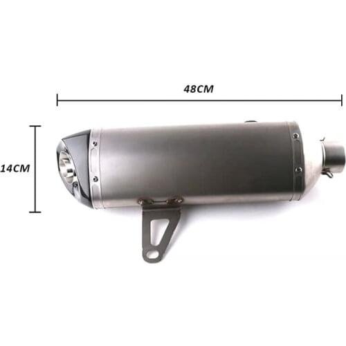 Motorcycle spare parts and accessories Hight Quality Stainless Steel & Carbon Fiber Tip X-Max Motorcycle Exhaust Pipe