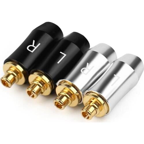 10pairs MMCX Jack Earphone Pins Connector For Shure Se425 Se525 Se535 Se846 Headphone Gold Plated Audio Plug Adapter Mini Jacks