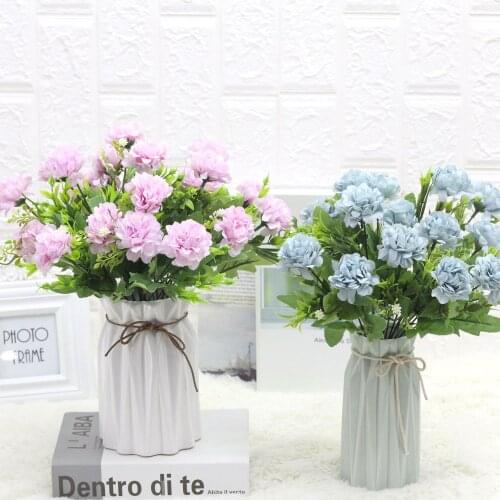 10Pcs Simulation 7Heads Hydrangea Bunch Fake Flowers For Wedding Bouquet Home Decoration Floral Hotel Photography Props