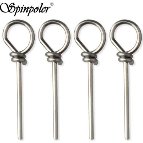 Spinpoler 100pcs Stinger Spike Finesse Fishing Accessories softbait pin assortment for stinger rigs High carbon Steel Tackle