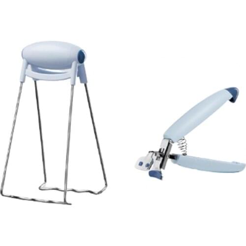 2021 New 2Pcs Stainless Steel Anti-Scalding Clamps Gripper Non-Slip Tongs Bowl Dish Pan Clip For Cooking Kitchen Gadget Sets