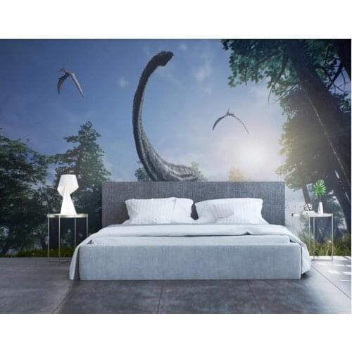 3D Wall Paper Animal Dinosaur Mural Photo Wallpaper for Living Room Contact Paper 3d Wall Murals Canvas 3d Photo Wallpaper