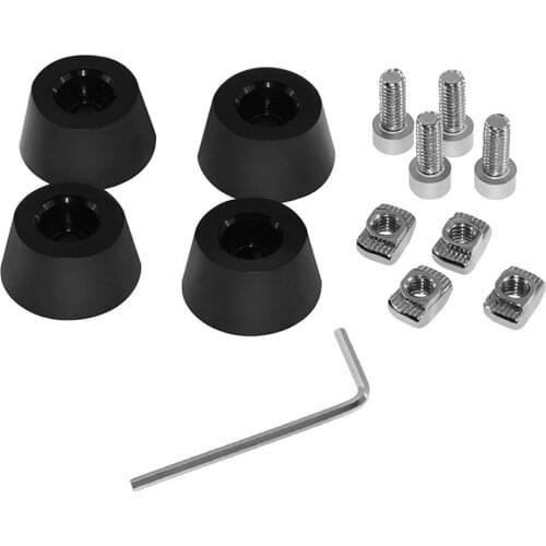 4 Sets Antivibration Feet For i3 MK3 Printer Kit Anti-vibration Rubber Landing Mat Feet For 2020 Profile 3D Printer Parts