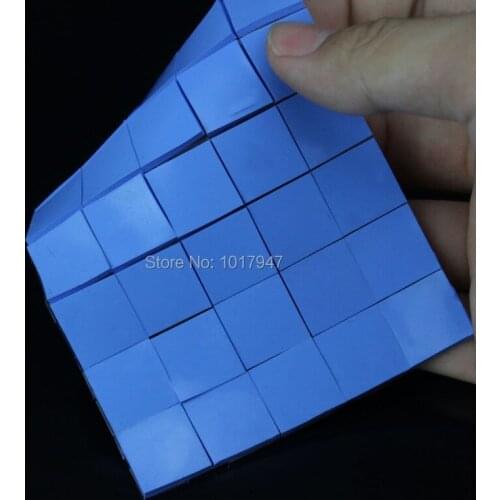 720 pieces 15 x 15 x 1.5mm Blue Silicone Conductive Compound Heatsink Thermal Pad