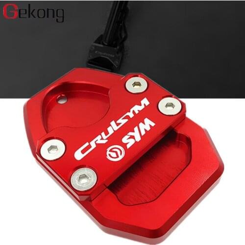 Fit For SYM CRUISYM300 CRUISYM 300 GTS300 300i GTS300 Motorcycle CNC Aluminum Kickstand Sidestand Stand Extension Enlarger Pad