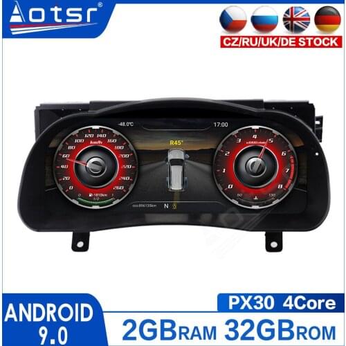 AOTSR 12.3 Inch For Toyota Highlander 2014-19 Car LCD Cluster Instrument Multimedia Dashboard Modification GPS Navigation Player