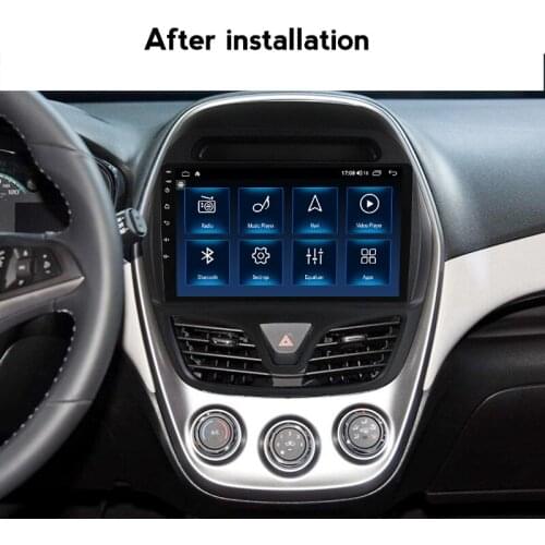 8Core 9inch 2 Din Car Radio For Chevrolet Spark Beat 2015 - 2018 Multimedia Playe Android 10.0 Navigation GPS Carplay No CD Dvd