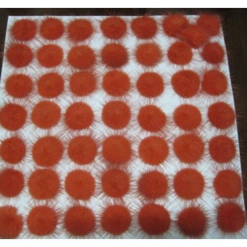 Free shipping!!!! DIY jewelry findings-30mm orange red color mink fur ball/can select you need color