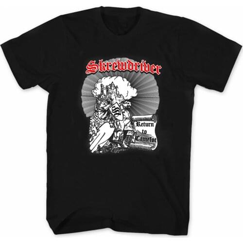 Skrewdriver Return To Camelot T-Shirt. Summer Cotton O-Neck Short Sleeve Mens T Shirt Size S-3XL
