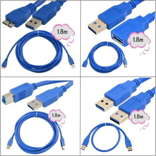 Cable USB 3,0 USB3.0 ordenador telefono movil Disco Duro impresion cable de datos A macho A Micro B cable de extension