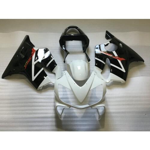 Injection Fairing kit for H CBR600F4I 01 02 03 CBR600 F4I CBR 600 F4I 2001 2002 2003 ABS White black Fairings set+Gifts