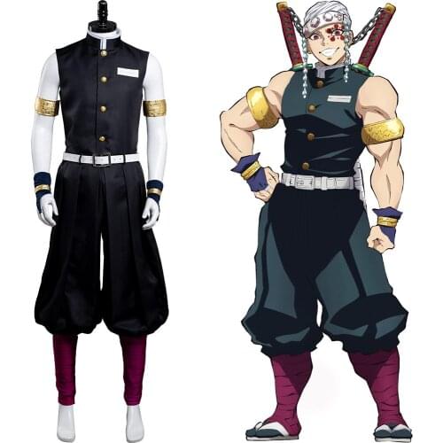 Anime Demon Slayer Cosplay Uzui Tengen Cosplay Costume Outfits Uniform Halloween Carnival Suit