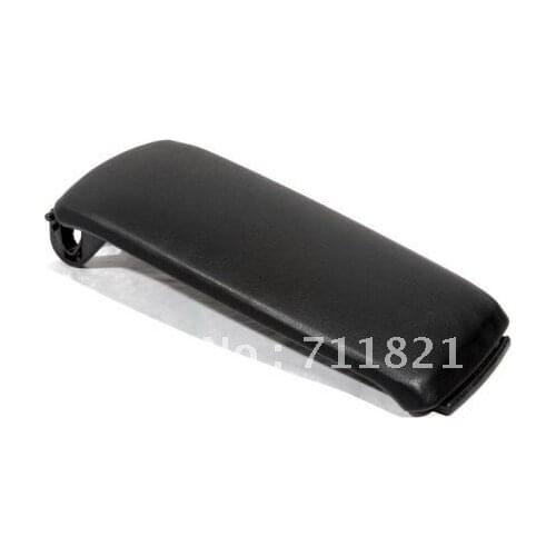 Interior Armrest Cover Lid Black Color Leatherette For Audi A6 C5