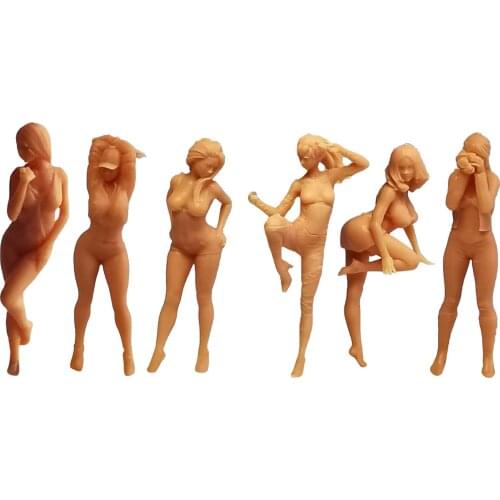 1:64 Scale Mini Figures Spice Woman Miniature Scene Model Layout S Gauge