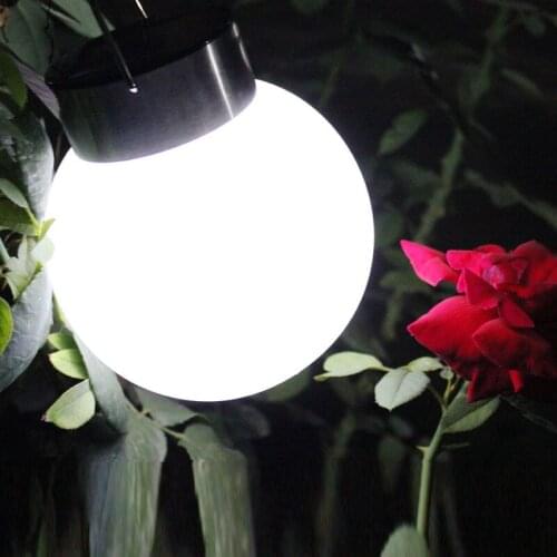 Fashion Outdoor Spherical Hanging Solar Lamp Waterproof Garden Lawn Decorative LED Lights