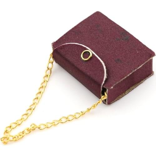 Newest 1/12 Scale Dollhouse Miniature Womens Fashion Bag Handbag Model Toy for 12th Dolls House Accessories