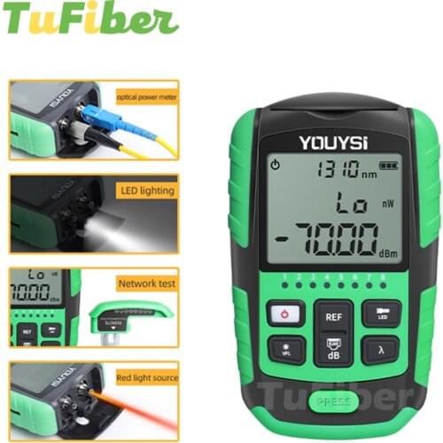 2021 NEW 4 in1 5G 10 Wavelength Optical Fiber Power Meter Visual Fault Locator Network Cable Test Optical Fiber Tester OPM VFL