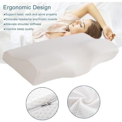 Orthopedic Neck Pillow Memory Contour Cervical Pillow Foam Neck Protection for Sleep Orthopedic Memory Foam Pillow for Neck Pain