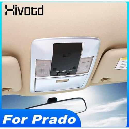 Hivotd Front Reading Light Lamp Cover Frame Interior Car Decoration Accessories Moulding Parts For Land Cruiser Prado 150 2020