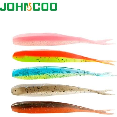 10pcs Fishing Lure Soft Bait 75mm 1.7g TPE Soft Worm Artificial Bait Predator Tackle Bass Trout Jig Lure Floating Bait