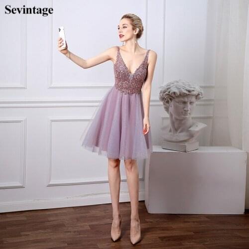 Sevintage V-neck Women Dresses