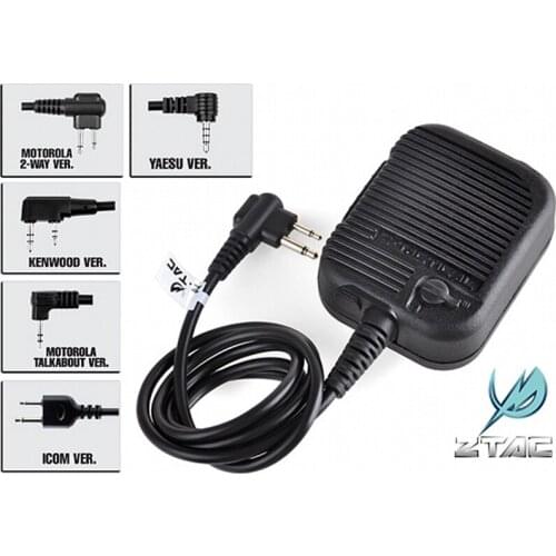 Z-Tactical Z126 Tactical USMC Intercom PTT Airsoft Military Hunting Push To Talk Headset Accessory