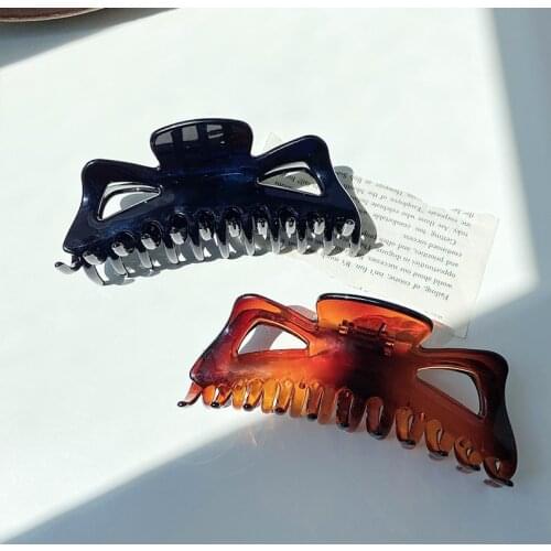 New Women Girls Acrylic Vintage Crab Clip Hair Claws Hairpins Ladies Lovely Alloy Claws Clips Female Fashion Hair Accessories