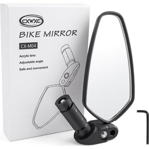 Nylon Bike Rear Mirrors 360 Degree Rotation Bicycle Rearview Mirrors Suitable For Mountain Road Bike MTB Stainless Steel Mirror