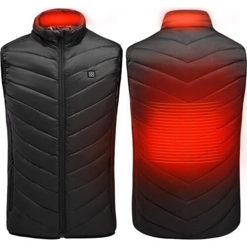 Electric Heated Vest Men Women Heating Waistcoat Thermal Warm Clothing Usb Heated Outdoor Vest Winter Heated Jacket