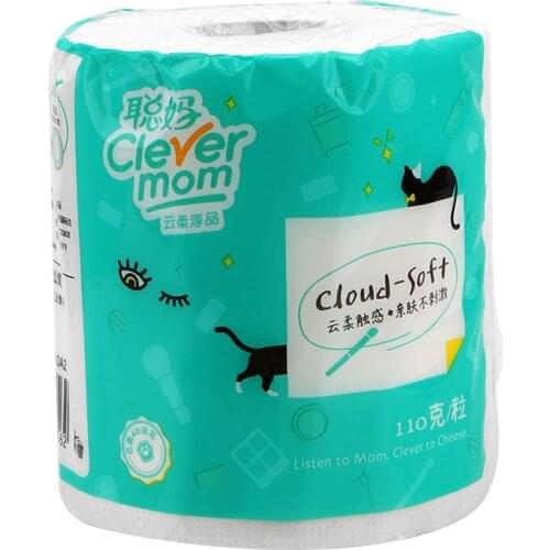 1 Roll Toilet Roll Paper Soft Toilet Paper Paper Towels Tissue Roll Four-Layers Skin-Friendly Paper Towels