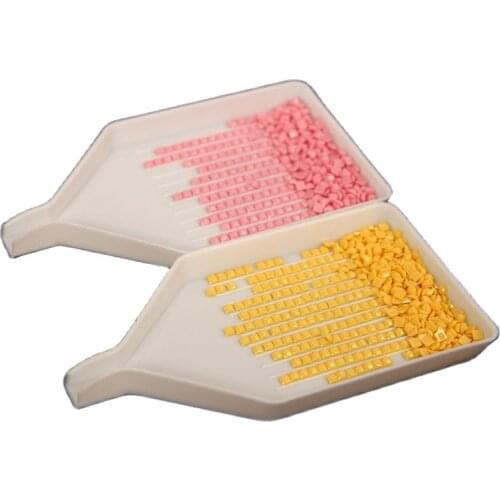 10/20/30pcs Diamond Painting Tool Diamond Embroidery Accessories Large Capacity Drill Plate Plastic Tray Kits Point Drill Tray