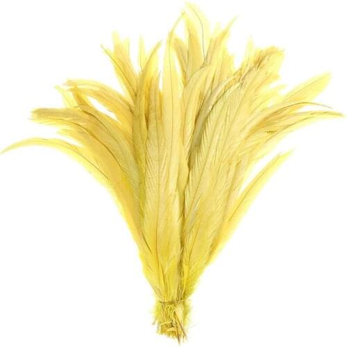 100pcs/lot Rooster Tail Feathers DIY Plumas Decorativas Fringe Clothes Wedding Party Dress Needlework Accessories Plumes25-45CM